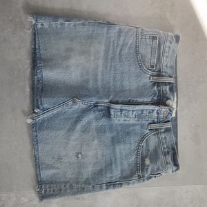 Aritzia Denim Forum Mini Skirt